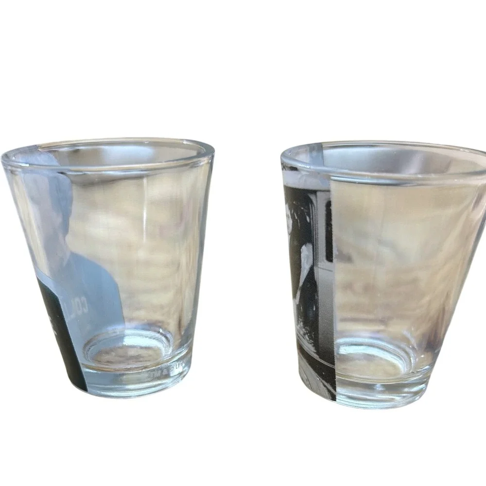 John Belushi Animal House College Shot Glasses Universal Studios Set of‎ 2